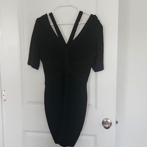 Venus bodycon dress,black,small